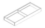 Blum Ambia-Line utensil insert for 500mm Legrabox 200mm wide orion grey