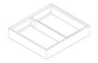 Blum Ambia-Line high fronted steel frame 270 x 242mm orion grey