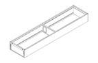 Blum Ambia-Line utensil insert for 500mm Legrabox 100mm wide orion grey