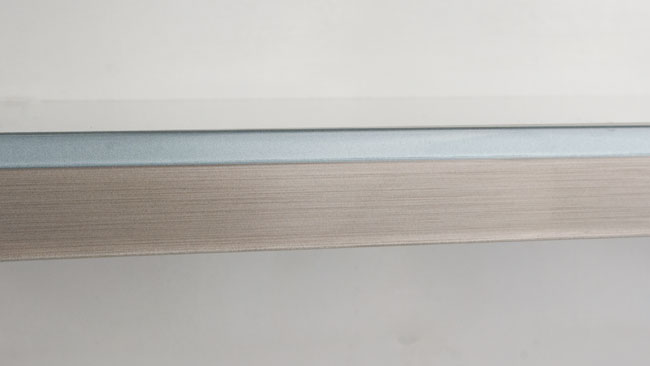 ABS Edging Tape 3D 2 in 1 Blue Metallic / Stainless Steel High Gloss 1 x 23mm 