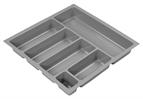 Antaro metallic grey cutlery insert w414 x d422mm to fit 500mm
