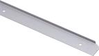 Satin aluminium end strip for 40mm worktop