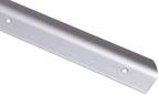 Satin aluminium straight connector for 40mm worktop