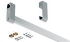 Aluminium Wardrobe Rail Inc Fixing Hardware For 600mm Cabinet