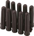Wall plugs Brown to suit 10, 12, 14 screw heads