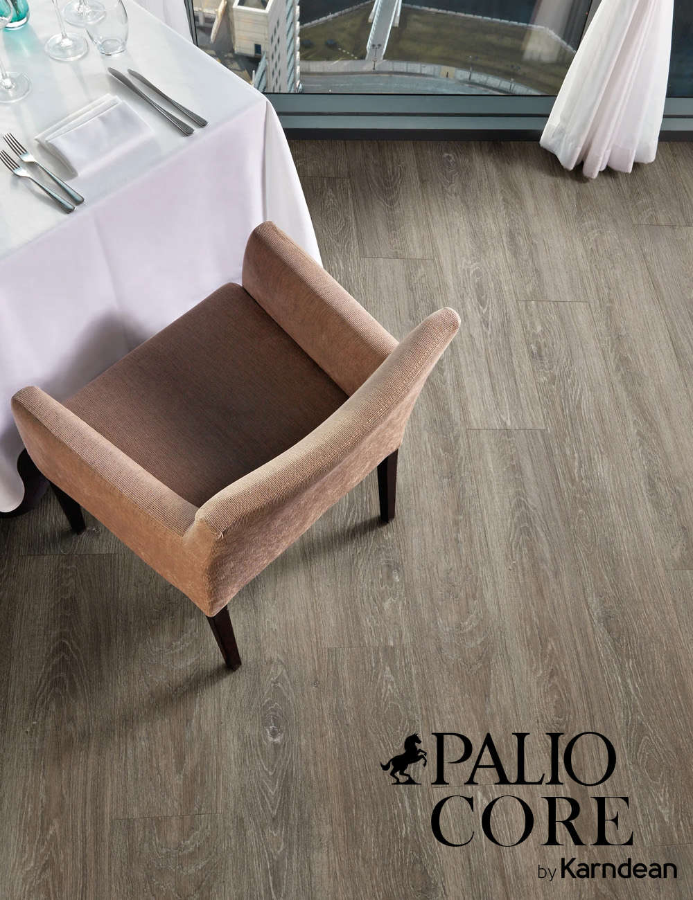 Palio by Karndean flooring in a dining room setting